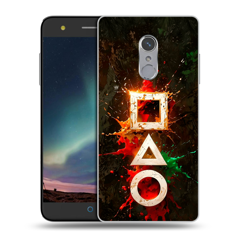 Силиконовый чехол на ZTE Blade V7 Plus с принтом Squid Game Игра кальмара Силиконовый чехол на ZTE Blade V7 Plus с принтом Squid Game Игра кальмара
