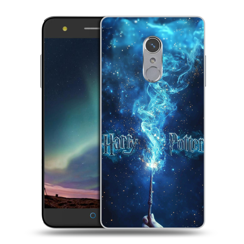 Силиконовый чехол на ZTE Blade V7 Plus с принтом Harry Potter Гарри Поттер Силиконовый чехол на ZTE Blade V7 Plus с принтом Harry Potter Гарри Поттер
