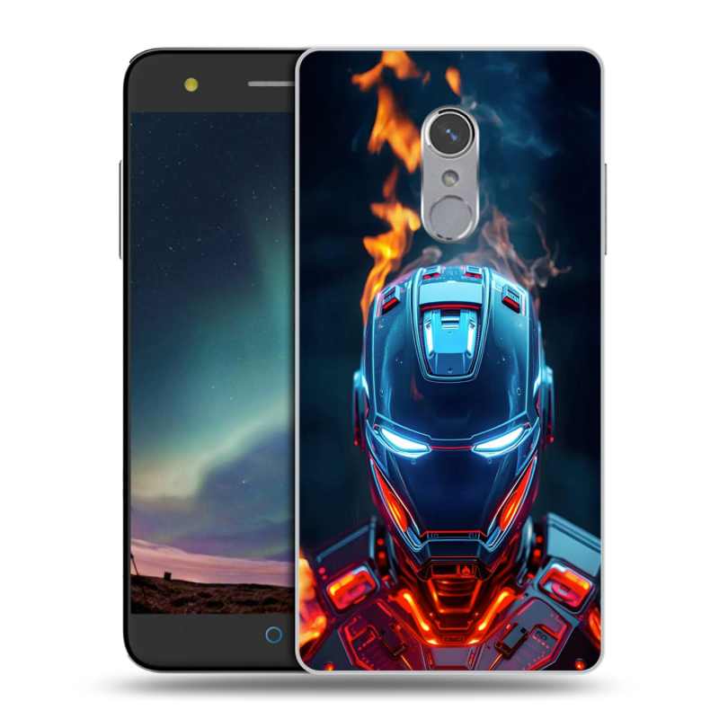 Силиконовый чехол на ZTE Blade V7 Plus с принтом IronMan Железный человек Силиконовый чехол на ZTE Blade V7 Plus с принтом IronMan Железный человек