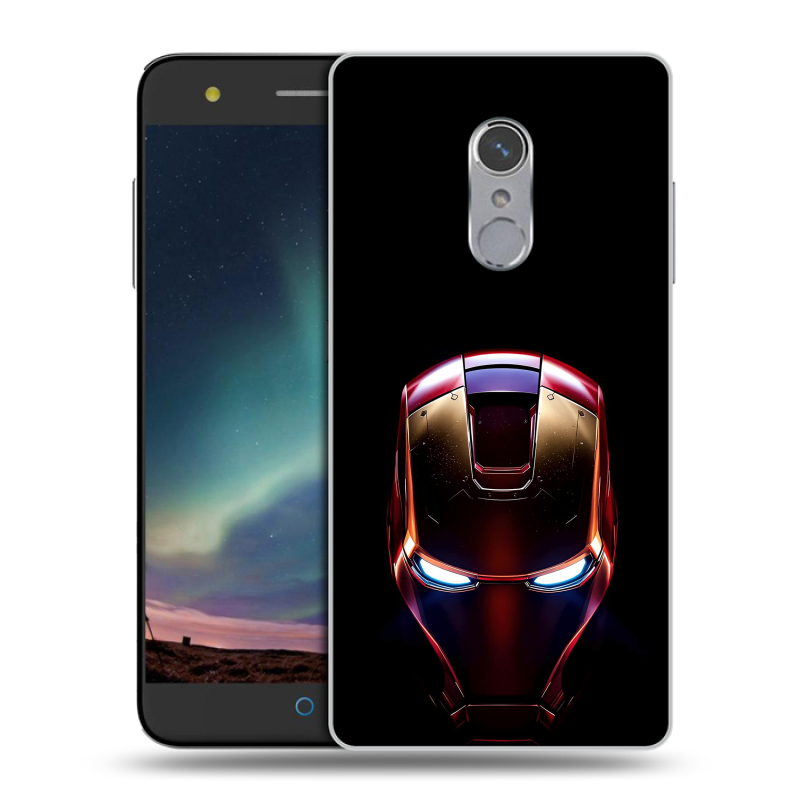 Силиконовый чехол на ZTE Blade V7 Plus с принтом IronMan Железный человек Силиконовый чехол на ZTE Blade V7 Plus с принтом IronMan Железный человек