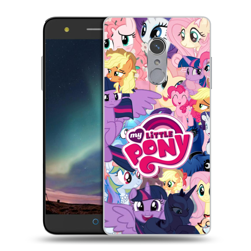 Силиконовый чехол на ZTE Blade V7 Plus с принтом My little pony Дружба чудо Силиконовый чехол на ZTE Blade V7 Plus с принтом My little pony Дружба чудо