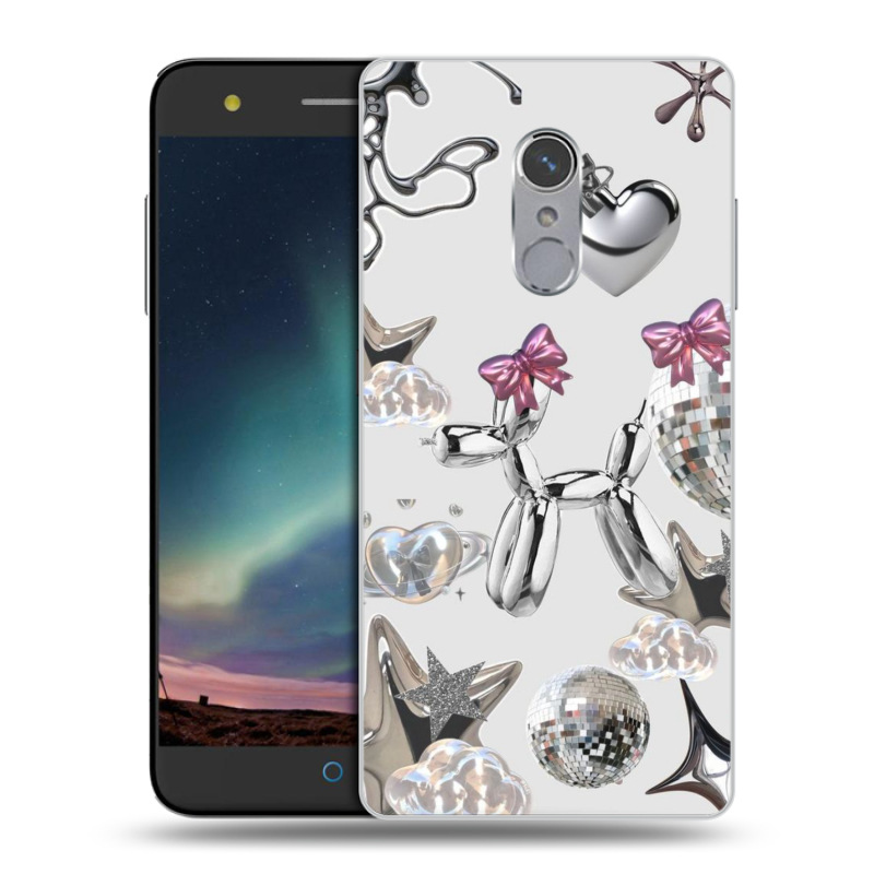 Силиконовый чехол на ZTE Blade V7 Plus с принтом Y2K Силиконовый чехол на ZTE Blade V7 Plus с принтом Y2K
