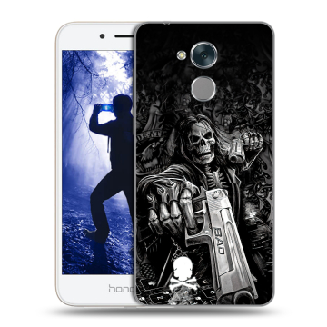 Силиконовый противоударный чехол на Huawei Honor 6A с принтом Скелет Силиконовый противоударный чехол на Huawei Honor 6A с принтом Скелет
