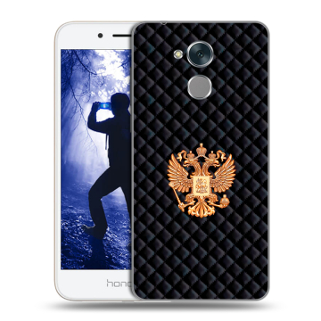 Силиконовый противоударный чехол на Huawei Honor 6A с принтом Герб России принт Силиконовый противоударный чехол на Huawei Honor 6A с принтом Герб России принт