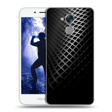 Силиконовый противоударный чехол на Huawei Honor 6A с принтом Текстура металла Силиконовый противоударный чехол на Huawei Honor 6A с принтом Текстура металла