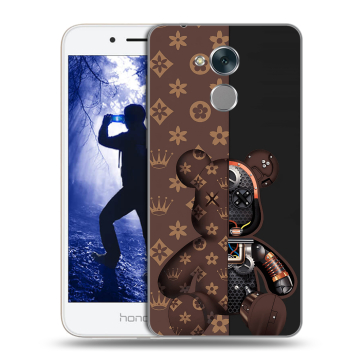 Силиконовый противоударный чехол на Huawei Honor 6A с принтом Луи робот Силиконовый противоударный чехол на Huawei Honor 6A с принтом Луи робот
