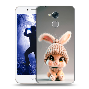 Силиконовый противоударный чехол на Huawei Honor 6A с принтом Кролик Силиконовый противоударный чехол на Huawei Honor 6A с принтом Кролик