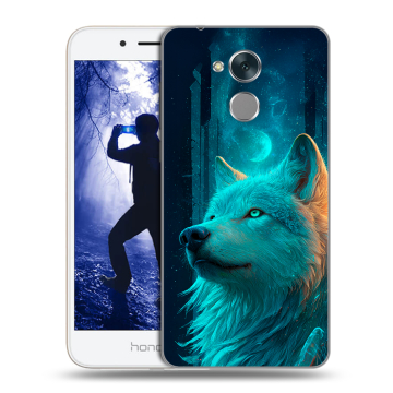 Силиконовый противоударный чехол на Huawei Honor 6A с принтом бабочки саккура Силиконовый противоударный чехол на Huawei Honor 6A с принтом бабочки саккура