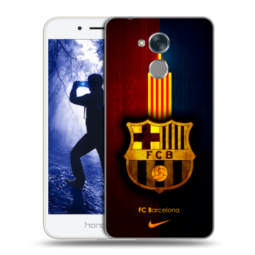 Силиконовый противоударный чехол на Huawei Honor 6A с принтом Барселона Barcelona