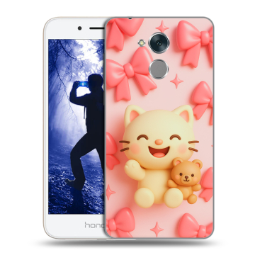 Силиконовый противоударный чехол на Huawei Honor 6A с принтом для девочек