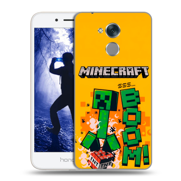 Силиконовый противоударный чехол на Huawei Honor 6A с принтом Майнкрафт Minecraft Силиконовый противоударный чехол на Huawei Honor 6A с принтом Майнкрафт Minecraft