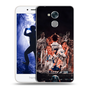 Силиконовый противоударный чехол на Huawei Honor 6A с принтом Реал Роналдо Real Ronaldo