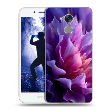 Силиконовый противоударный чехол на Huawei Honor 6A с принтом женский цветы Силиконовый противоударный чехол на Huawei Honor 6A с принтом женский цветы