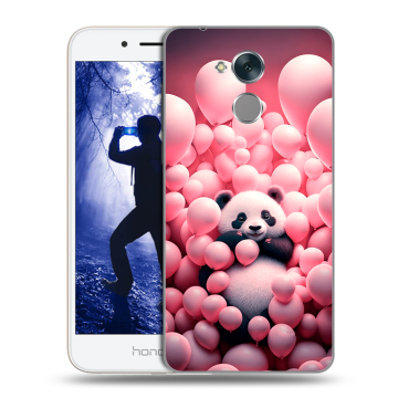 Силиконовый противоударный чехол на Huawei Honor 6A с принтом Панда Силиконовый противоударный чехол на Huawei Honor 6A с принтом Панда
