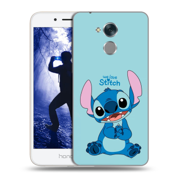 Силиконовый противоударный чехол на Huawei Honor 6A с принтом Лило и Стич