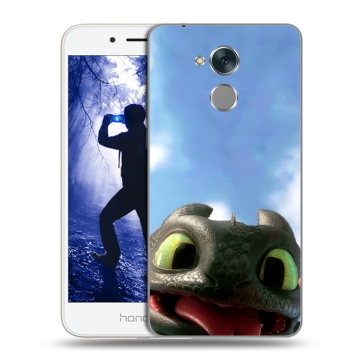 Силиконовый противоударный чехол на Huawei Honor 6A с принтом Как приручить дракона Силиконовый противоударный чехол на Huawei Honor 6A с принтом Как приручить дракона