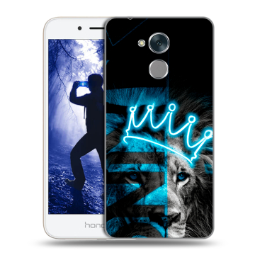 Силиконовый противоударный чехол на Huawei Honor 6A с принтом Король лев Силиконовый противоударный чехол на Huawei Honor 6A с принтом Король лев