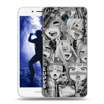 Силиконовый противоударный чехол на Huawei Honor 6A с принтом Ahegao Ахегао Аниме Силиконовый противоударный чехол на Huawei Honor 6A с принтом Ahegao Ахегао Аниме