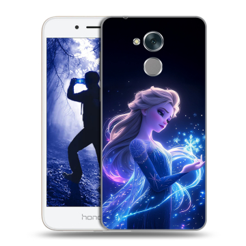 Силиконовый противоударный чехол на Huawei Honor 6A с принтом Холодное сердце Frozen Силиконовый противоударный чехол на Huawei Honor 6A с принтом Холодное сердце Frozen