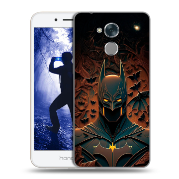 Силиконовый противоударный чехол на Huawei Honor 6A с принтом Batman Бэтмен Силиконовый противоударный чехол на Huawei Honor 6A с принтом Batman Бэтмен