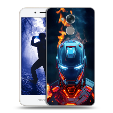 Силиконовый противоударный чехол на Huawei Honor 6A с принтом IronMan Железный человек Силиконовый противоударный чехол на Huawei Honor 6A с принтом IronMan Железный человек