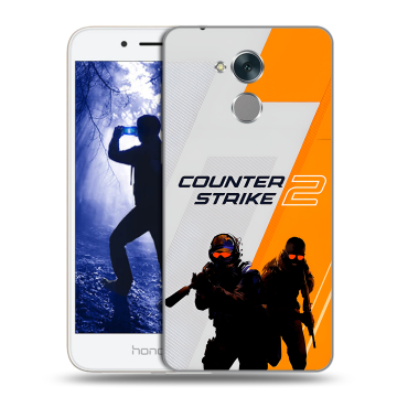 Силиконовый противоударный чехол на Huawei Honor 6A с принтом Counter Strike Силиконовый противоударный чехол на Huawei Honor 6A с принтом Counter Strike