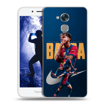 Силиконовый противоударный чехол на Huawei Honor 6A с принтом Барселона Barca Yamal Силиконовый противоударный чехол на Huawei Honor 6A с принтом Барселона Barca Yamal