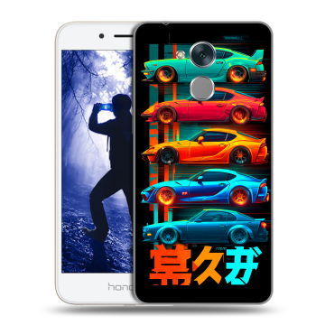 Силиконовый противоударный чехол на Huawei Honor 6A с принтом машины тачки Силиконовый противоударный чехол на Huawei Honor 6A с принтом машины тачки