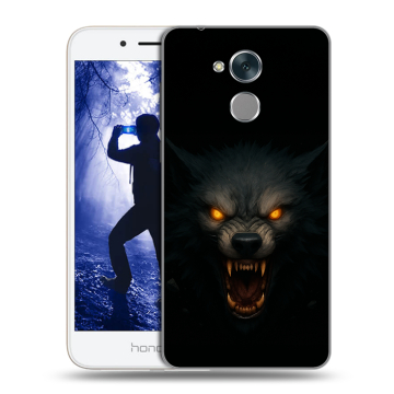 Силиконовый противоударный чехол на Huawei Honor 6A с принтом Волк Силиконовый противоударный чехол на Huawei Honor 6A с принтом Волк