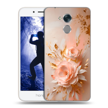 Силиконовый противоударный чехол на Huawei Honor 6A с принтом женский Силиконовый противоударный чехол на Huawei Honor 6A с принтом женский