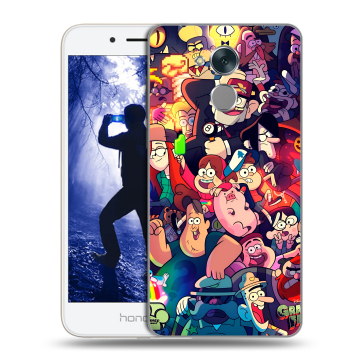 Силиконовый противоударный чехол на Huawei Honor 6A с принтом Gravity Falls Гравити Фолз Силиконовый противоударный чехол на Huawei Honor 6A с принтом Gravity Falls Гравити Фолз
