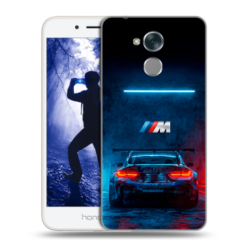Силиконовый противоударный чехол на Huawei Honor 6A с принтом BMW БМВ Силиконовый противоударный чехол на Huawei Honor 6A с принтом BMW БМВ