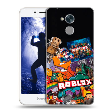 Силиконовый противоударный чехол на Huawei Honor 6A с принтом Roblox Роблокс Силиконовый противоударный чехол на Huawei Honor 6A с принтом Roblox Роблокс