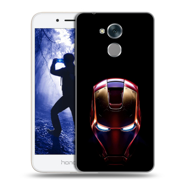 Силиконовый противоударный чехол на Huawei Honor 6A с принтом IronMan Железный человек