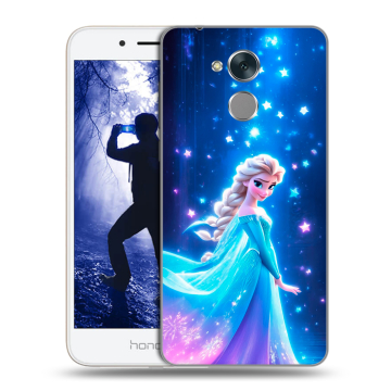 Силиконовый противоударный чехол на Huawei Honor 6A с принтом Холодное сердце Frozen Силиконовый противоударный чехол на Huawei Honor 6A с принтом Холодное сердце Frozen