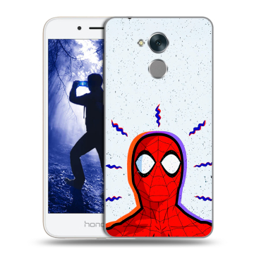 Силиконовый противоударный чехол на Huawei Honor 6A с принтом Spiderman Человек паук Силиконовый противоударный чехол на Huawei Honor 6A с принтом Spiderman Человек паук