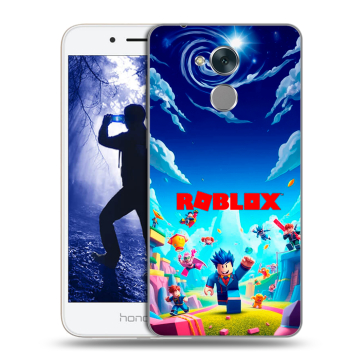 Силиконовый противоударный чехол на Huawei Honor 6A с принтом Roblox Роблокс Силиконовый противоударный чехол на Huawei Honor 6A с принтом Roblox Роблокс