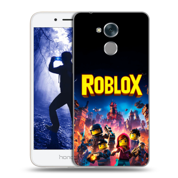 Силиконовый противоударный чехол на Huawei Honor 6A с принтом Roblox Роблокс Силиконовый противоударный чехол на Huawei Honor 6A с принтом Roblox Роблокс