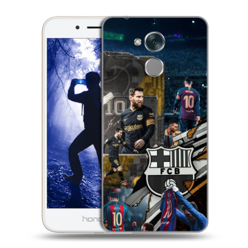 Силиконовый противоударный чехол на Huawei Honor 6A с принтом Messi Barcelona Силиконовый противоударный чехол на Huawei Honor 6A с принтом Messi Barcelona