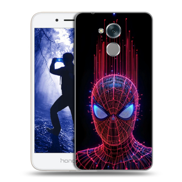 Силиконовый противоударный чехол на Huawei Honor 6A с принтом Spiderman Человек паук Силиконовый противоударный чехол на Huawei Honor 6A с принтом Spiderman Человек паук