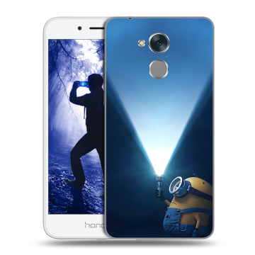 Силиконовый противоударный чехол на Huawei Honor 6A с принтом Миньоны