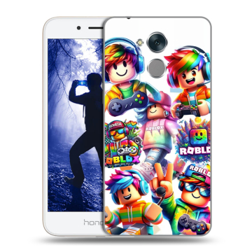 Силиконовый противоударный чехол на Huawei Honor 6A с принтом Roblox Роблокс Силиконовый противоударный чехол на Huawei Honor 6A с принтом Roblox Роблокс