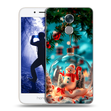 Силиконовый противоударный чехол на Huawei Honor 6A с принтом Новый год Силиконовый противоударный чехол на Huawei Honor 6A с принтом Новый год