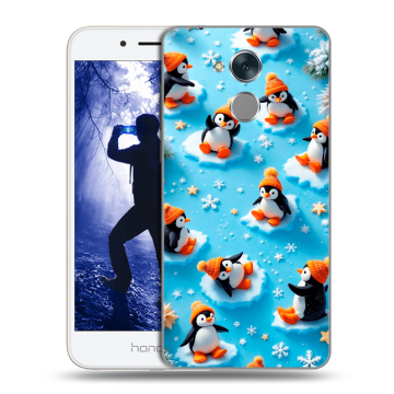 Силиконовый противоударный чехол на Huawei Honor 6A с принтом Новый год Силиконовый противоударный чехол на Huawei Honor 6A с принтом Новый год