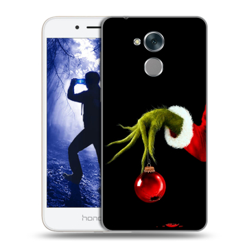 Силиконовый противоударный чехол на Huawei Honor 6A с принтом Новый год Гринч Силиконовый противоударный чехол на Huawei Honor 6A с принтом Новый год Гринч