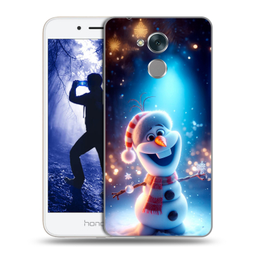 Силиконовый противоударный чехол на Huawei Honor 6A с принтом Новый год Силиконовый противоударный чехол на Huawei Honor 6A с принтом Новый год