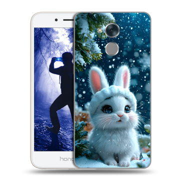 Силиконовый противоударный чехол на Huawei Honor 6A с принтом Новый год Силиконовый противоударный чехол на Huawei Honor 6A с принтом Новый год
