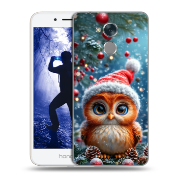 Силиконовый противоударный чехол на Huawei Honor 6A с принтом Новый год Силиконовый противоударный чехол на Huawei Honor 6A с принтом Новый год