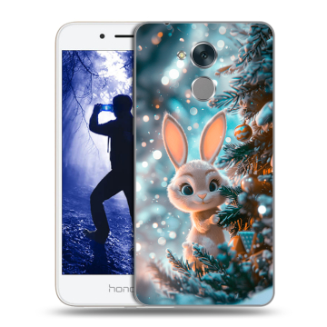 Силиконовый противоударный чехол на Huawei Honor 6A с принтом Новый год Силиконовый противоударный чехол на Huawei Honor 6A с принтом Новый год