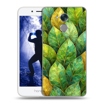Силиконовый противоударный чехол на Huawei Honor 6A с принтом женский